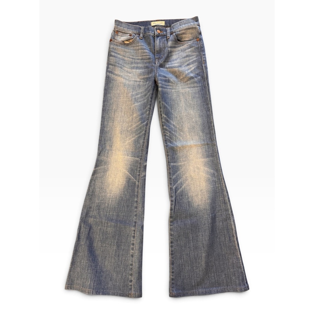 Madewell Flea Market Flare Jeans Blue Wash High Rise Denim C2519 Womens 26